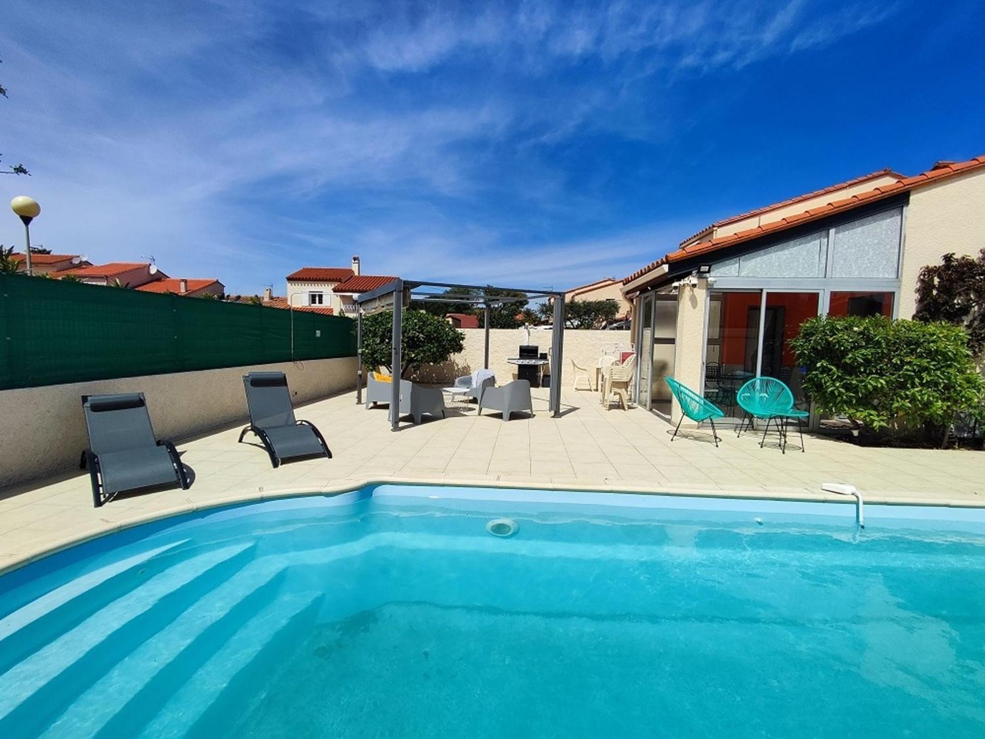Pavillon 6 Pers A Argeles-Sur-Mer: Piscine, Clim, Parking, Wifi, Proche Plage - Fr-1-776-5 Luaran gambar