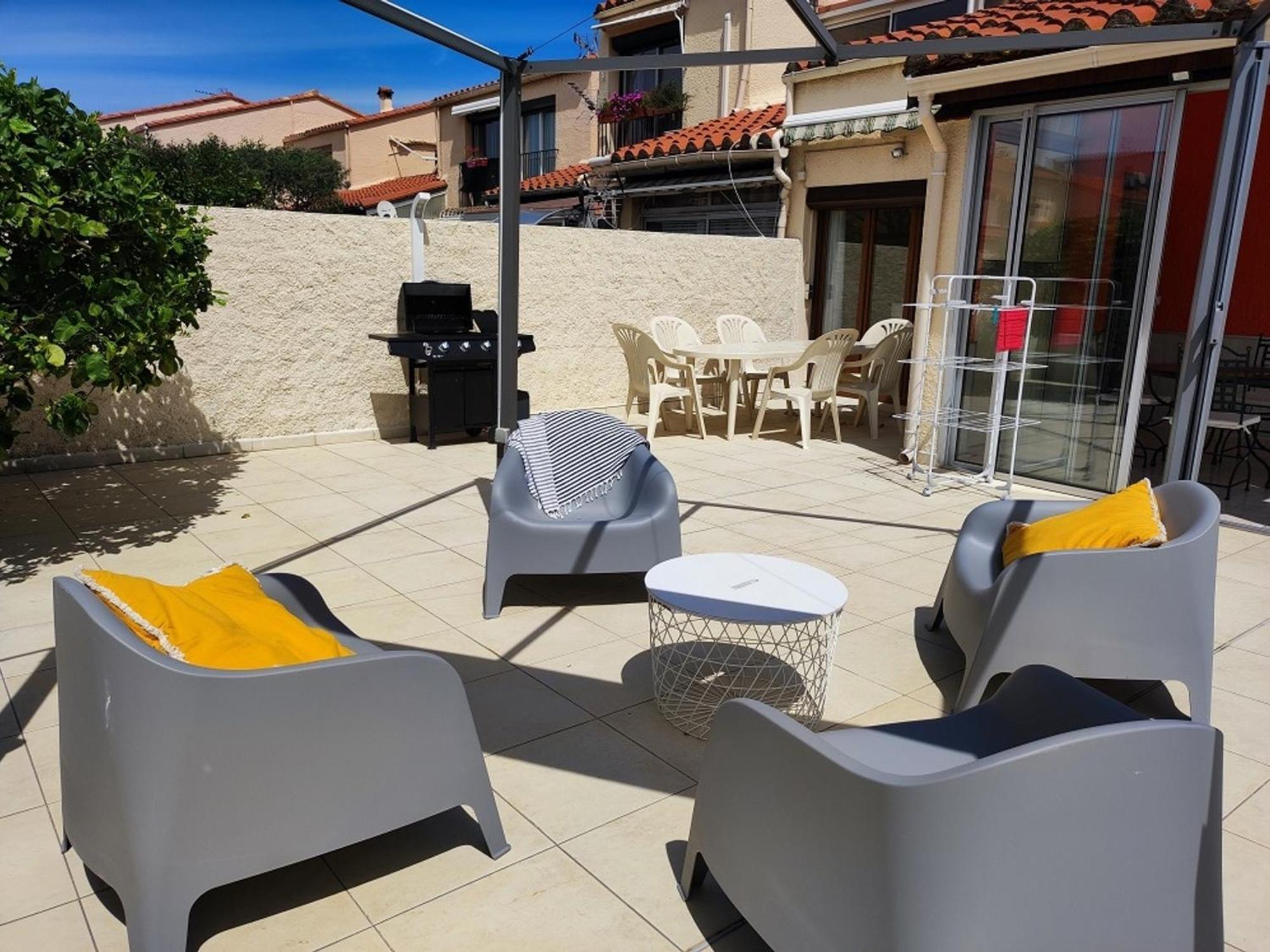 Pavillon 6 Pers A Argeles-Sur-Mer: Piscine, Clim, Parking, Wifi, Proche Plage - Fr-1-776-5 Luaran gambar
